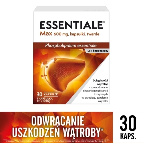 Zdjęcie ESSENTIALE MAX 600 mg 30 kapsułek