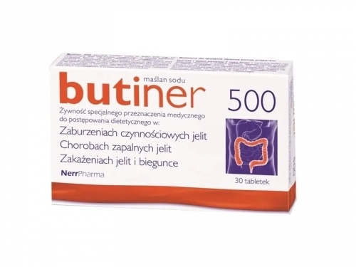 Zdjęcie BUTINER 500 mg 30 tabletek