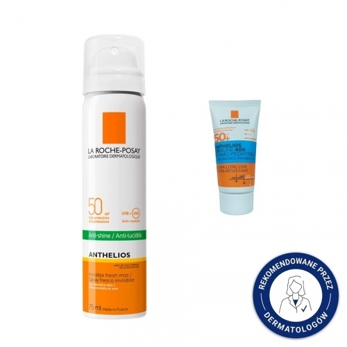 Zdjęcie LA ROCHE-POSAY ANTHELIOS XL Mgiełka przeciw błyszczeniu się skóry SPF50 75 ml + GRATIS 15 ml