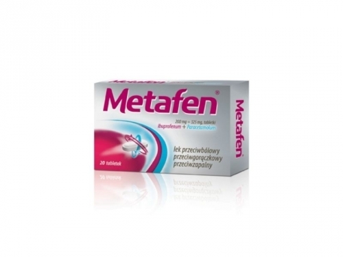Zdjęcie METAFEN 0,2 g+0,325 g 20 tabletek
