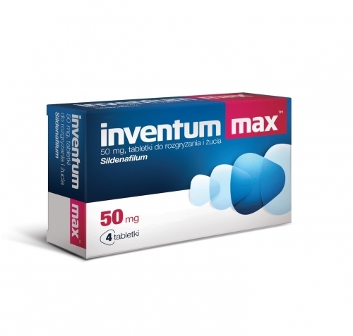 Zdjęcie INVENTUM MAX 50 mg 4 tabletki do rozgryzania i żucia