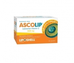 Zdjęcie ASCOLIP Liposomal Vitamin C 1000 mg o smaku cytryny i pomarańczy 30 saszetek