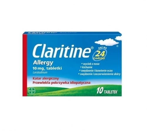 Zdjęcie CLARITINE ALLERGY 10 mg 10 tabletek