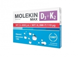 Zdjęcie MOLEKIN D3 + K2 MAX 30 tabletek