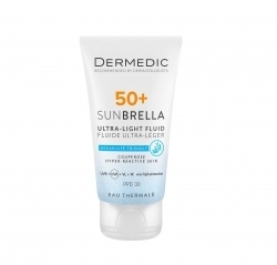 Zdjęcie DERMEDIC SUNBRELLA Krem ochronny SPF 50+ dla skóry naczynkowej i nadreaktywnej 40 ml