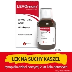 Zdjęcie LEVOPRONT syrop przeciwkaszlowy 0,06 g/10 ml 120 ml