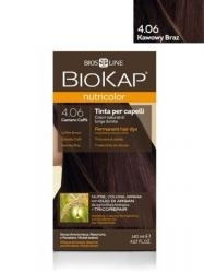 Zdjęcie BIOKAP NUTRICOLOR farba do włosów w kolorze 4.06 kawowy brąz 140 ml