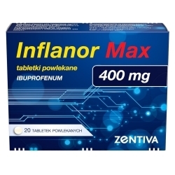 Zdjęcie INFLANOR MAX 400 mg 20 tabletek