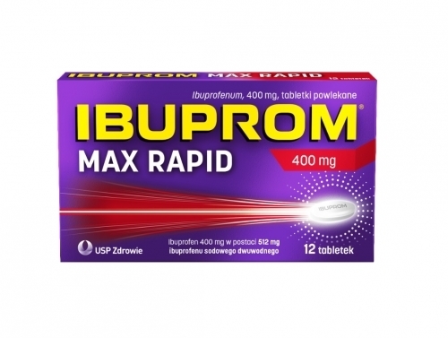 Zdjęcie IBUPROM MAX Rapid 400 mg 12 tabletek