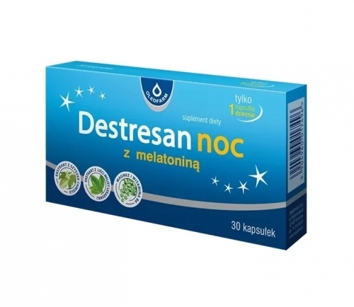Zdjęcie DESTRESAN Noc Z Melatoniną 30 kapsułek