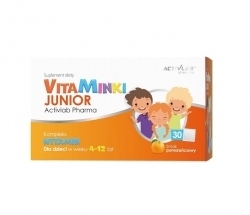 Zdjęcie ACTIVLAB VitaMinki Junior smak pomarańczowy 30 saszetek
