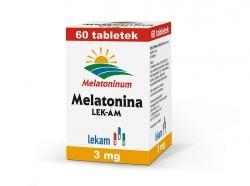 Zdjęcie MELATONINA 3 mg 60 tabletek LEK-AM