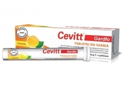 Zdjęcie CEVITT Gardło cytryna 20 tabletek do ssania