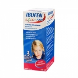 Zdjęcie IBUFEN FORTE dla dzieci o smaku malinowym 100 ml