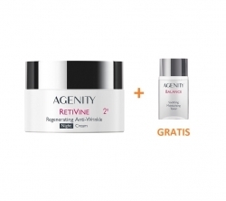 Zdjęcie AGENITY RETIVINE 2° Regenerujący krem przeciwzmarszczkowy na noc 50 ml + Tonik 50 ml GRATIS