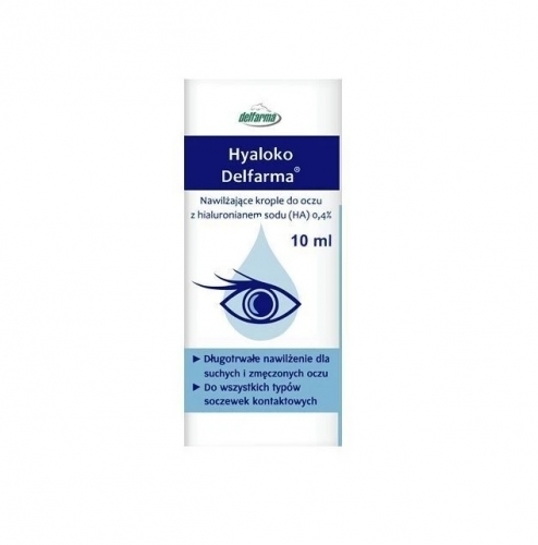 Zdjęcie HYALOKO Delfarma krople do oczu 10 ml