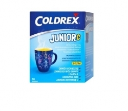 Zdjęcie COLDREX JUNIOR C 0,3 g+0,02 g+5 mg 10 szaszetek