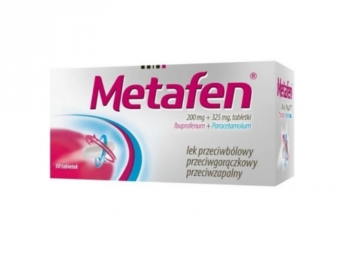Zdjęcie METAFEN 0,2 g + 0,325 g 50 tabletek