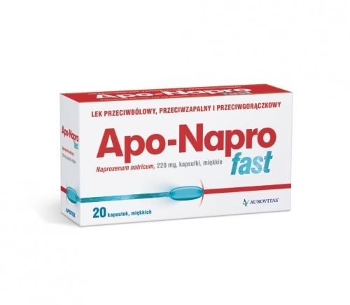 Zdjęcie APO-NAPRO FAST 220 mg 20 kapsułek