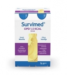 Zdjęcie SURVIMED OPD 1.5 KCAL Drink smak wanilia 4 butelki 200 ml DATA 28.02.2026