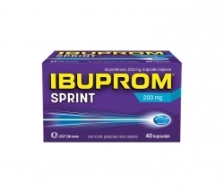 Zdjęcie IBUPROM SPRINT 200 mg 40 kapsułek