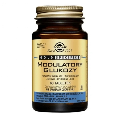Zdjęcie SOLGAR Modulatory Glukozy 60 tabletek