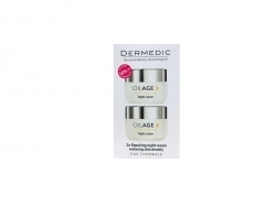 Zdjęcie DERMEDIC OILAGE ANTI-AGEING ZESTAW Naprawczy krem noc przywracający gęstość skóry 2 x 50 ml