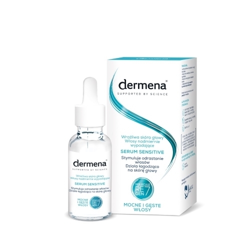 Zdjęcie DERMENA SENSITIVE Serum do wrażliwej skóry głowy i nadmiernie wypadających włosów 50 ml