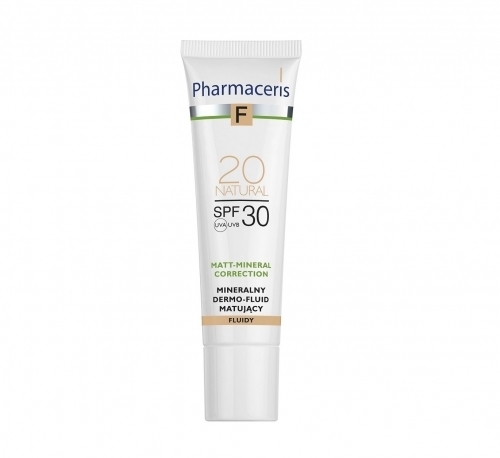 Zdjęcie PHARMACERIS F MATT-MINERAL CORRECTION Fluid matujący SPF 30 NATURAL 20 30 ml