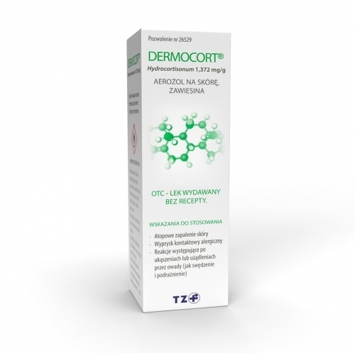 Zdjęcie DERMOCORT 1,372 mg/g aerozol na skórę 38,25 g
