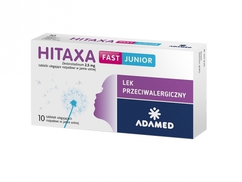 Zdjęcie HITAXA FAST JUNIOR 2,5 mg 10 tabletek