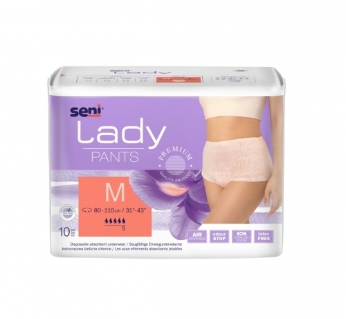 Zdjęcie SENI LADY PANTS Majtki chłonne rozmiar M 10 sztuk