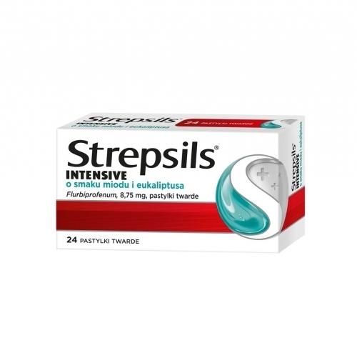 Zdjęcie STREPSILS INTENSIVE o smaku miodu i eukaliptusa 24 pastylki do ssania