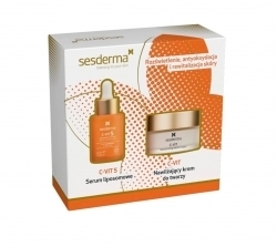 Zdjęcie SESDERMA ZESTAW C-VIT 5 Serum liposomowe 30 ml + C-VIT Krem nawilżający do twarzy 50 ml