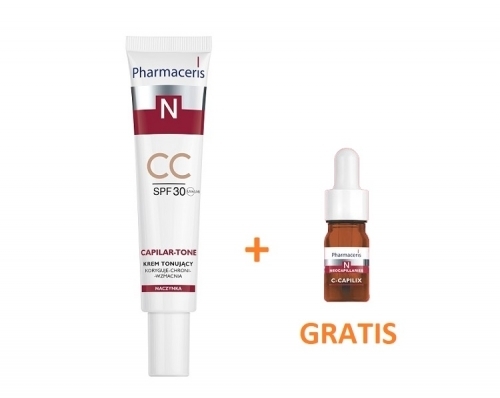 Zdjęcie PHARMACERIS N CAPILAR-TONE CC Krem tonujący SPF30 40 ml + GRATIS