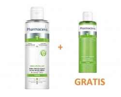 Zdjęcie PHARMACERIS T SEBO-MICELLAR Sebo-regulujący płyn micelarny 200ml+PURI-SEBOTONIQUE Tonik 100ml GRATIS