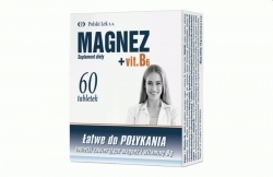 Zdjęcie MAGNEZ + VITAMINA B6 60 tabletek