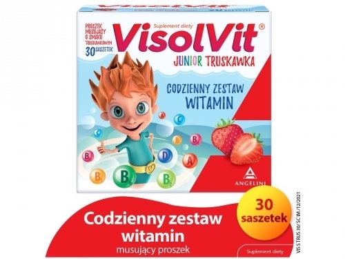 Zdjęcie VISOLVIT JUNIOR Truskawka 30 saszetek