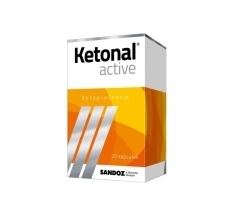Zdjęcie KETONAL ACTIVE 50 mg 20 kapsułek
