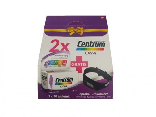 Zdjęcie CENTRUM ONA 2 x 30 tabletek + Krokomierz GRATIS
