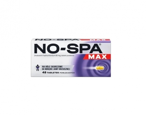Zdjęcie NO-SPA MAX 80 mg 48 tabletek
