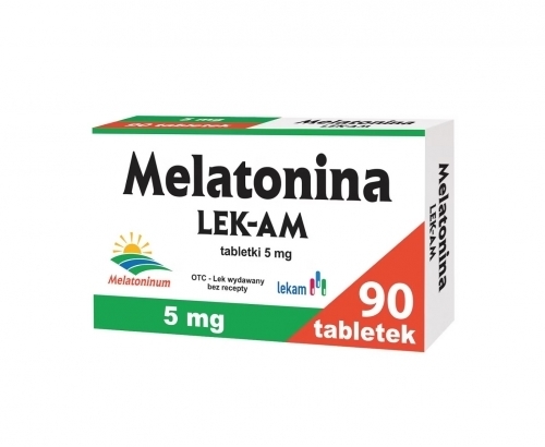 Zdjęcie MELATONINA 5 mg 90 tabletek LEK-AM
