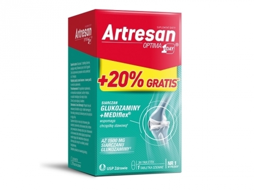 Zdjęcie ARTRESAN 1 A DAY 36 tabletek (30 tabletek + 20% GARTIS)