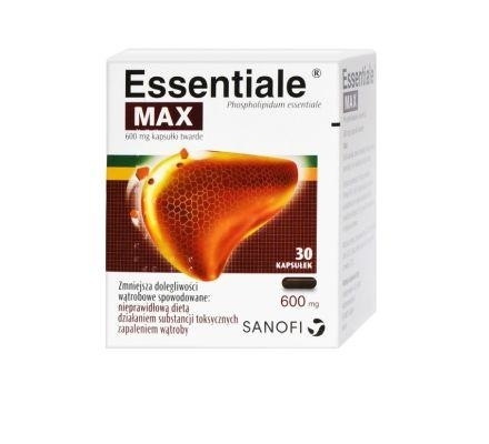 Zdjęcie ESSENTIALE MAX 600 mg 30 kapsułek