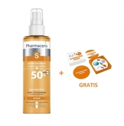 Zdjęcie PHARMACERIS S SUN PROTECT Olejek suchy do ciała SPF50 200 ml + Karty Dobble GRATIS