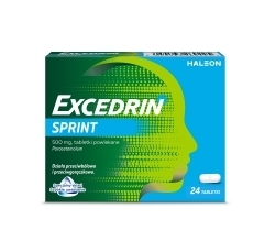 Zdjęcie EXCEDRIN SPRINT 500 mg 24 tabletek