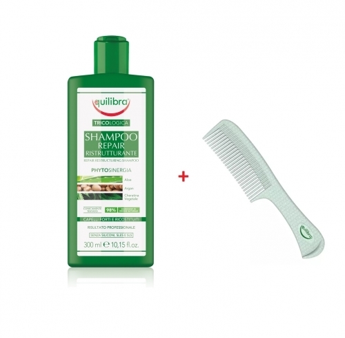 Zdjęcie EQUILIBRA TRICOLOGICA Restrukturyzujący szampon do włosów 300 ml + GRZEBIEŃ DO WŁOSÓW GRATIS!