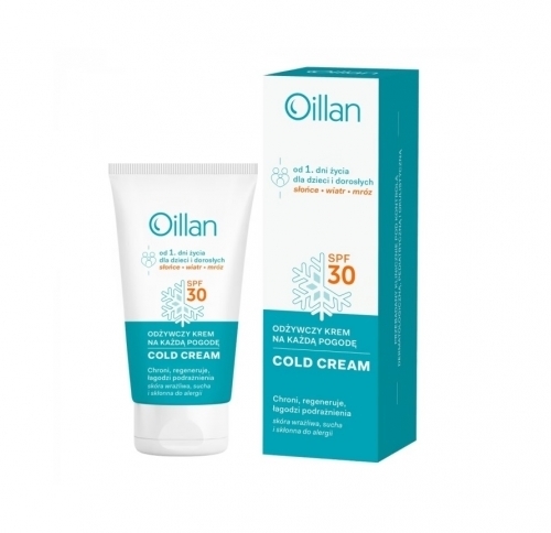 Zdjęcie OILLAN COLD CREAM Krem odżywczy SPF30 50 ml (KUP 2 PRODUKTY OILLAN - OLEJKOWY ŻEL 50 ml GRATIS)