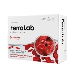 Zdjęcie ACTIVLAB FerroLab Żelazo z kwasem foliowym i witaminami 40 kapsułek