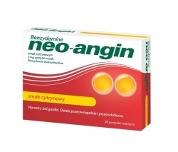 Zdjęcie BENZYDAMINE NEO-ANGIN 3 mg smak cytrynowy 20 pastylek twardych